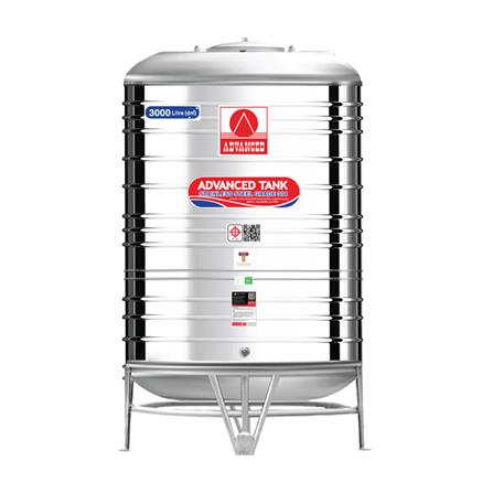 ถังเก็บน้ำสเตนเลส ก้นนูน ADVANCED AV 3000 ลิตร_0