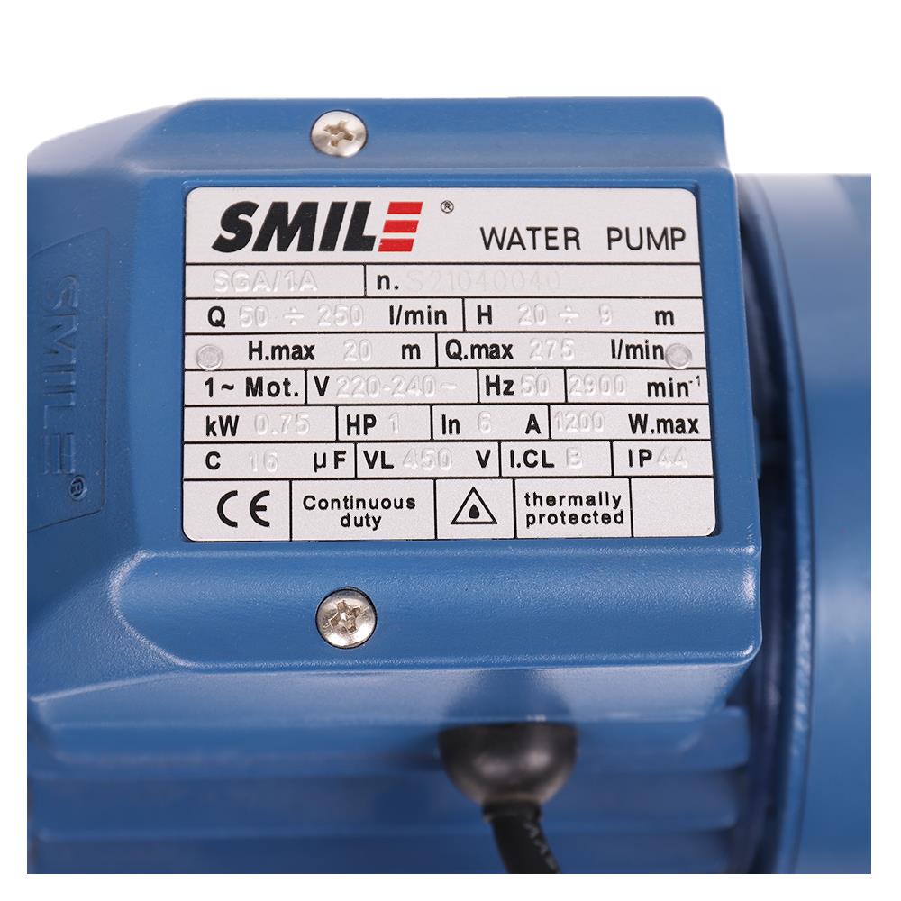 ปั๊มหอยโข่ง SMILE SM-SGA/1A 1 แรงม้า