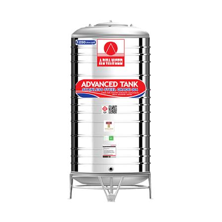 ถังเก็บน้ำสเตนเลส ก้นนูนทรงสูงพิเศษ ADVANCED AVH 1250 ลิตร_0