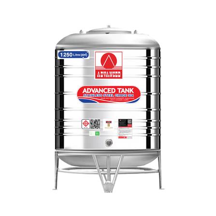 ถังเก็บน้ำสเตนเลส ก้นนูน ADVANCED AV 1250 ลิตร