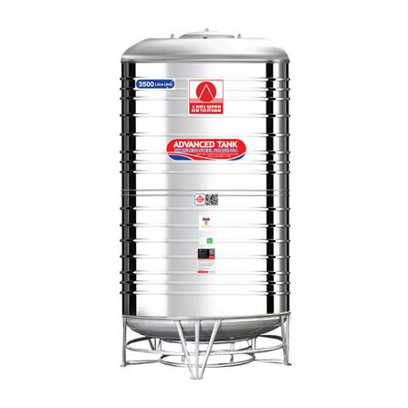 ถังเก็บน้ำสเตนเลส ก้นนูน ADVANCED AV 3500 ลิตร_0