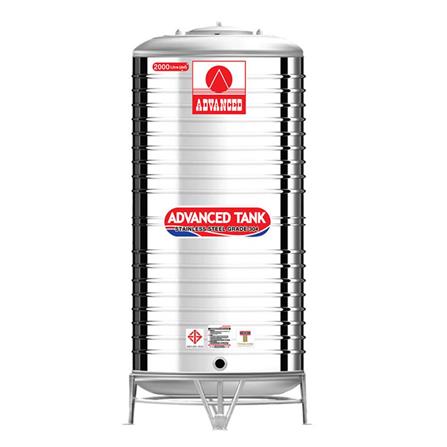 ถังเก็บน้ำสเตนเลส ก้นนูน ADVANCED AVH 2000 ลิตร