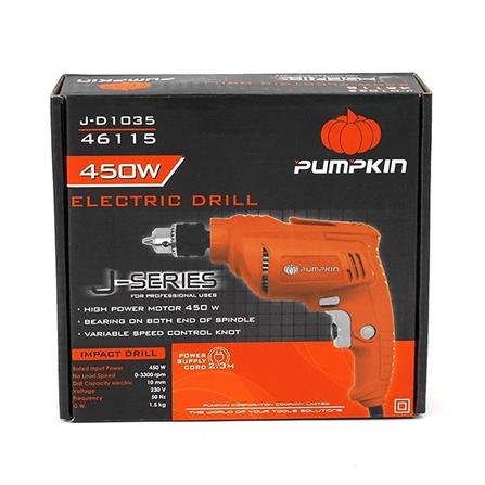 สว่านไฟฟ้า 10 มม. PUMPKIN J-D1035 46115 450 วัตต์_4