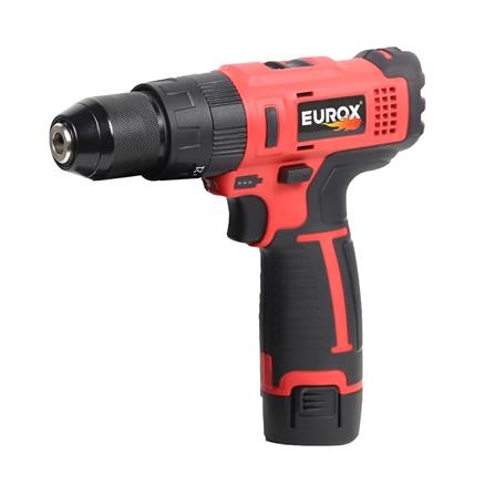 สว่านกระแทกไร้สาย (พร้อมแบตเตอรี่) EUROX 12V. II 12 โวลต์_0