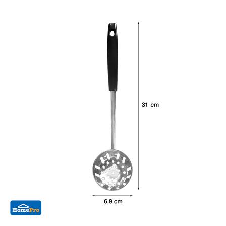 กระชอนสเตนเลสด้ามสีดำ KECH SHABU 29 ซม._4