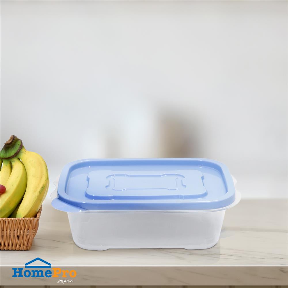 กล่องอาหาร KECH 9001 0.6 ลิตร สีฟ้า แพ็ค 4 ชิ้น