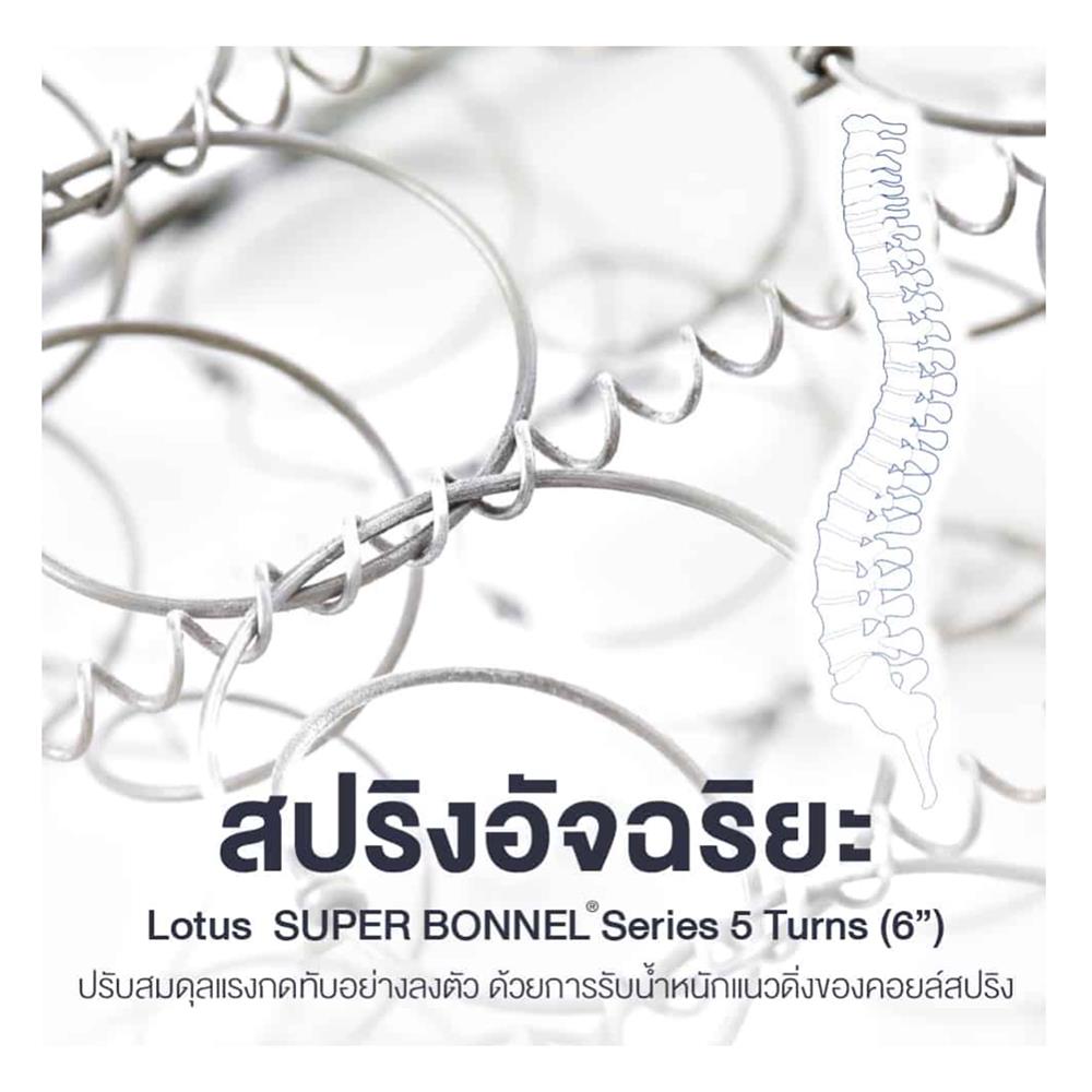 ที่นอน 5 ฟุต LOTUS INTEL II พร้อมหมอนหนุน 2 ชิ้น