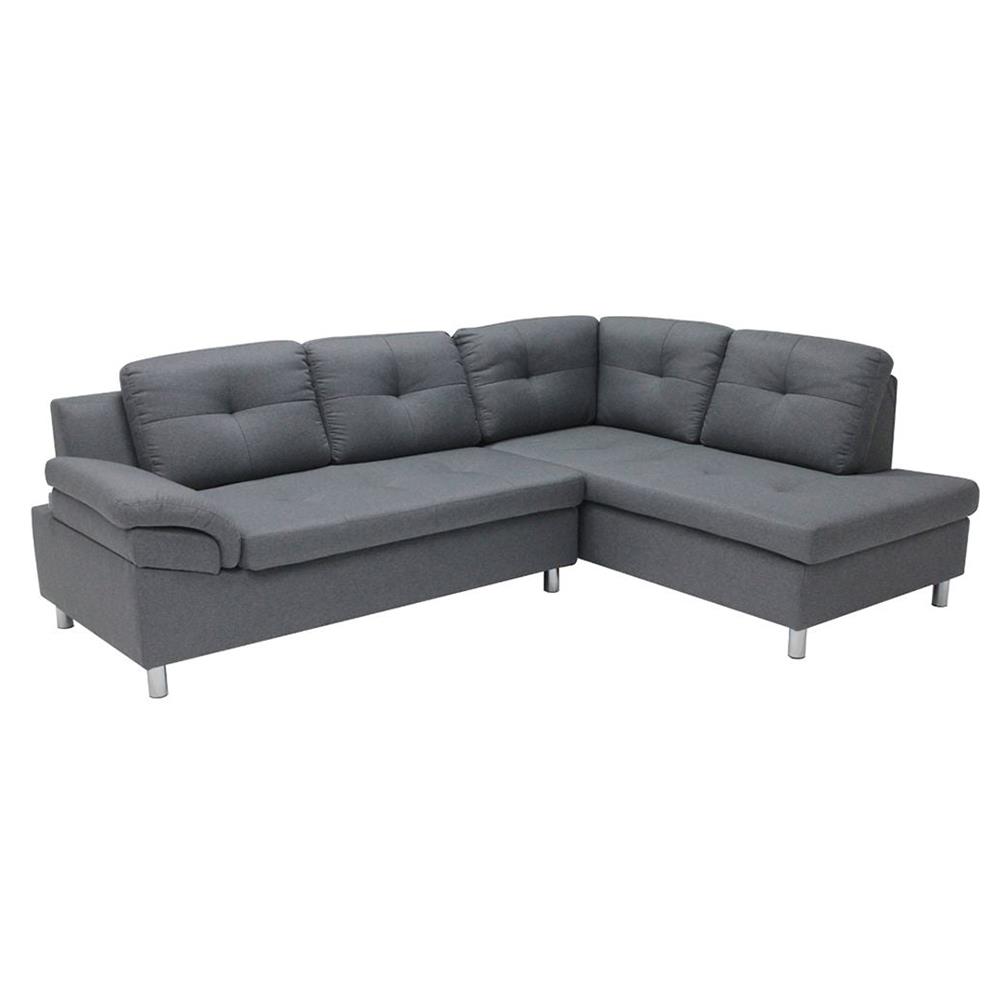 โซฟาเข้ามุมขวา KONCEPT TULIO สีเทา