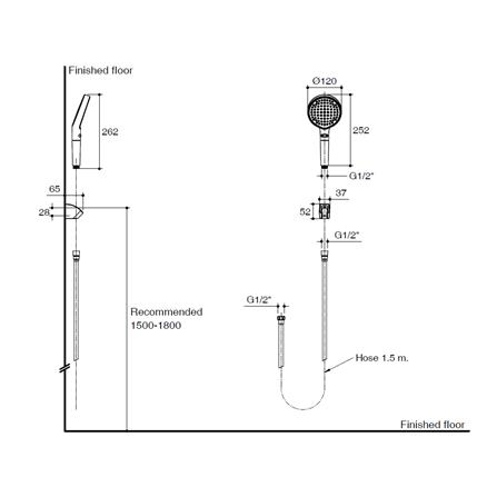ชุดฝักบัวสายอ่อน 3 ระดับ ENGLEFIELD รุ่น K-32547X-BL สีดำ_3