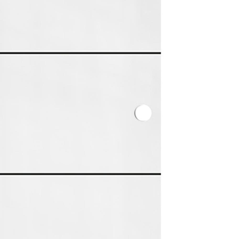 ประตูไม้ปิดผิว PVC N999 P004-1-5 80X200 ซม. สีขาว