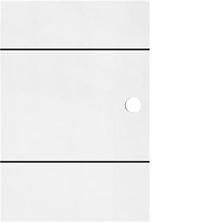 ประตูไม้ปิดผิว PVC N999 P004-1-5 80X200 ซม. สีขาว_1