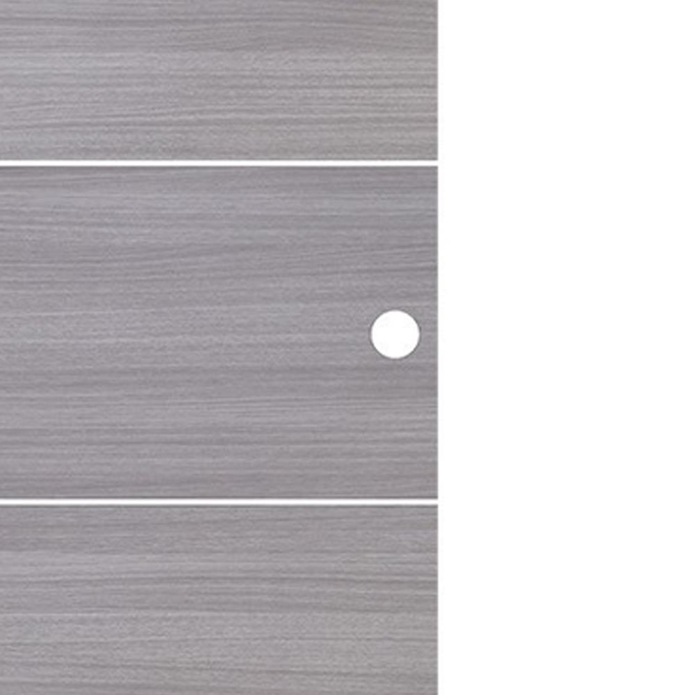 ประตูไม้ปิดผิว PVC N999 P336-5 80X200 ซม. สีเทา