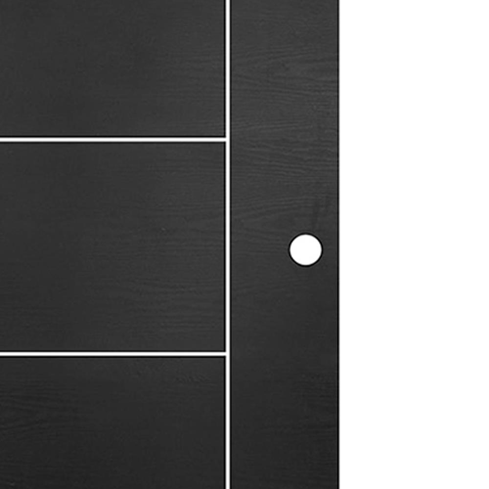 ประตูไม้ปิดผิว PVC N999 P011-6-15 80X200 ซม. สีดำ