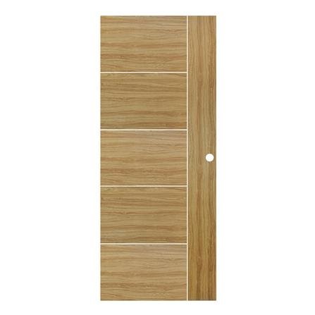 ประตูไม้ปิดผิว PVC N999 P325-15 80X200 ซม. สีน้ำตาล