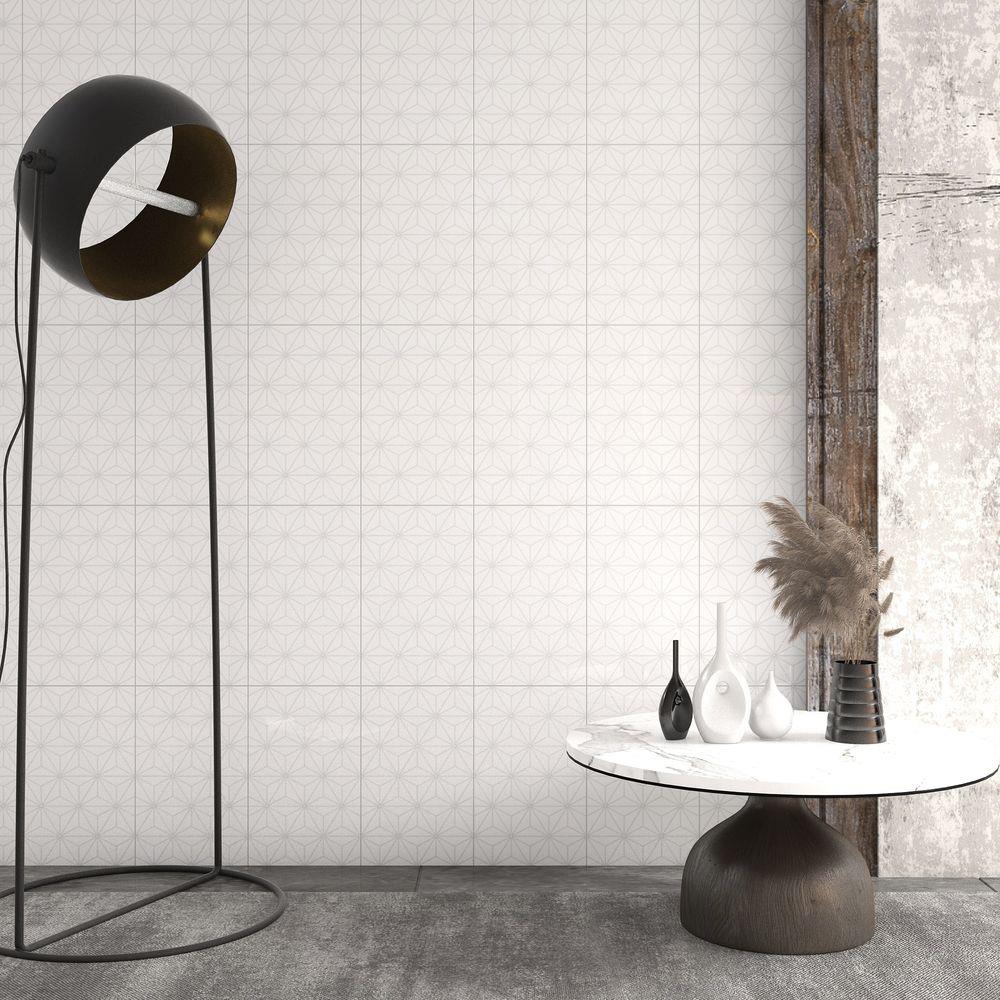 กระเบื้องผนัง 10x16 นิ้ว ภูผา เพชรจินดา ขาว