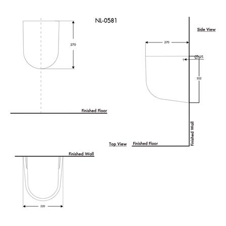ขาตั้งอ่างล้างหน้า NASCO NL-0581-WA สีขาว_3