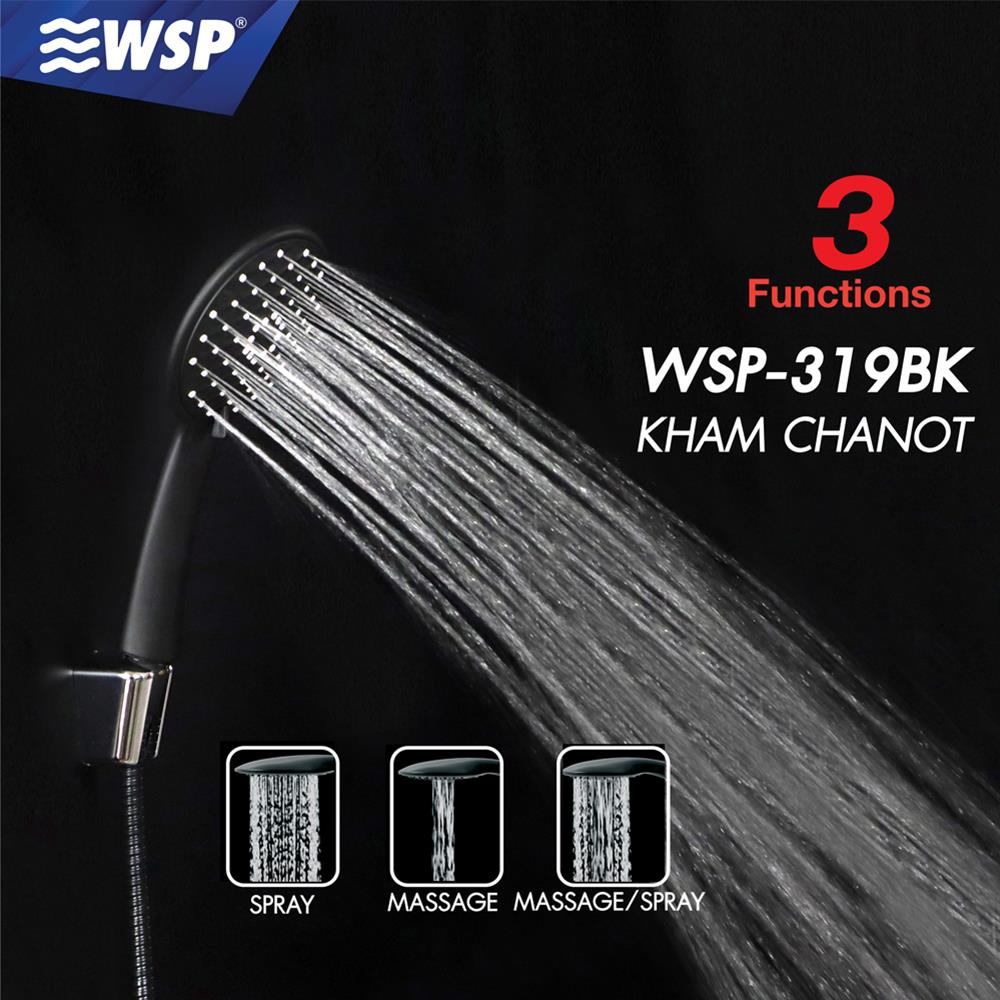 ฝักบัวสายอ่อน WSP-319BK สีดำ