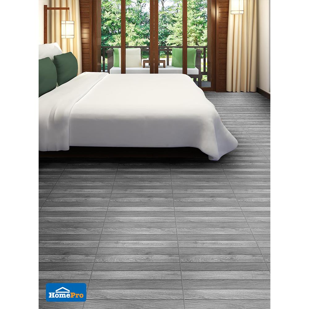 กระเบื้องพื้น 18x18 ซม. TARA เมอร์ซิโอ้ วู๊ด เทา EXC PM 1 ตร.ม.