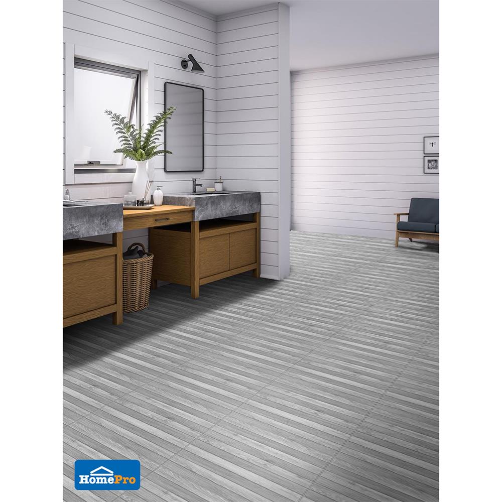 กระเบื้องพื้น 18x18 ซม. TARA เมอร์ซิโอ้ วู๊ด เทา EXC PM 1 ตร.ม.