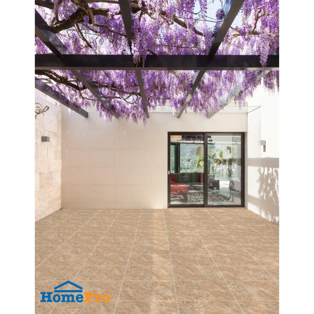 กระเบื้องพื้น 18x18 นิ้ว TARA ลาฟินญ่า สโตน น้ำตาล PM EXC 1 ตร.ม.