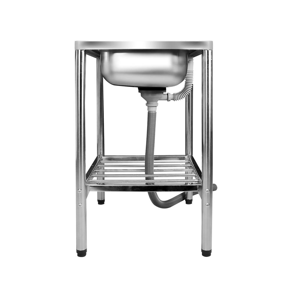 ซิงค์ขาตั้ง 1 หลุม ADVANCED ASB 055MB สีเงิน