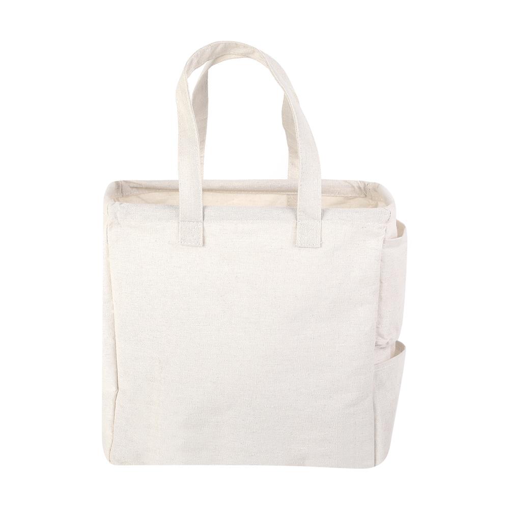 ถังผ้าเหลี่ยมหูหิ้ว PLIM SIMPLE SIZE M สีครีม