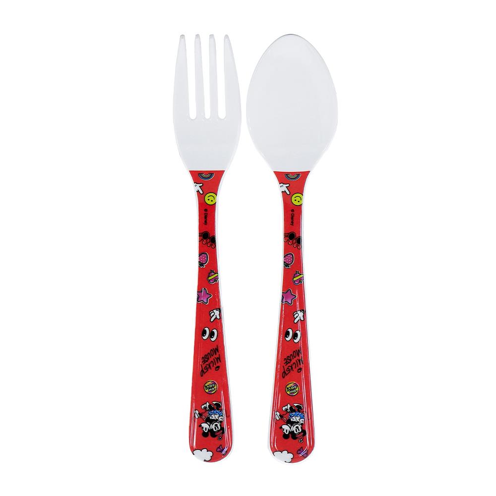 ชุดช้อนส้อมเมลามีน SUPERWARE MICKEY COUPLE