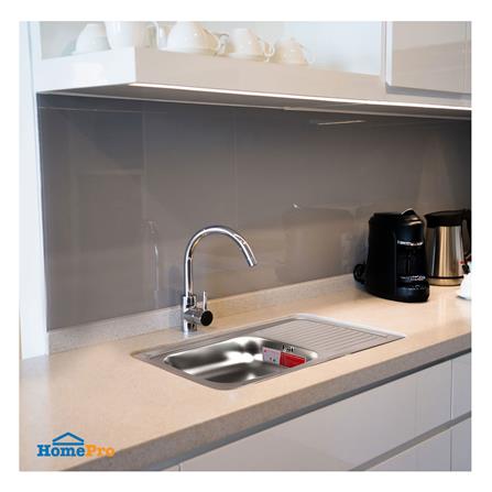 ซิงค์ฝัง 1 หลุม 1 ที่พัก ADVANCED AVP 075MB/C สีเงิน_2