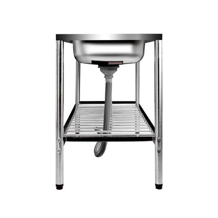 ซิงค์ขาตั้ง 2 หลุม 1 ที่พัก ADVANCED ASB 120MB  สีเงิน_1