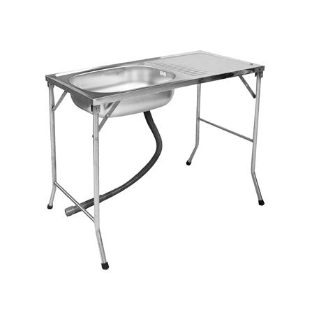 ซิงค์ขาตั้ง 1 หลุม 1 ที่พัก ADVANCED JSO 100MB สีเงิน_0