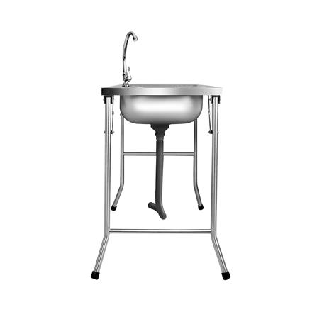 ซิงค์ขาตั้ง 1 หลุม 1 ที่พัก ADVANCED JSO 100MB สีเงิน_2