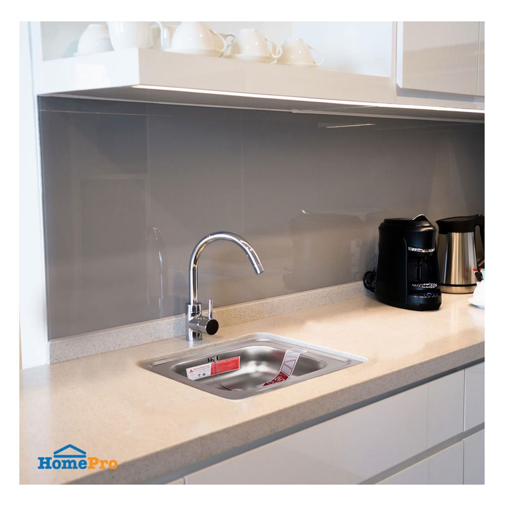 ซิงค์ฝัง 1 หลุม ADVANCED AVP 055MA/C สีเงิน