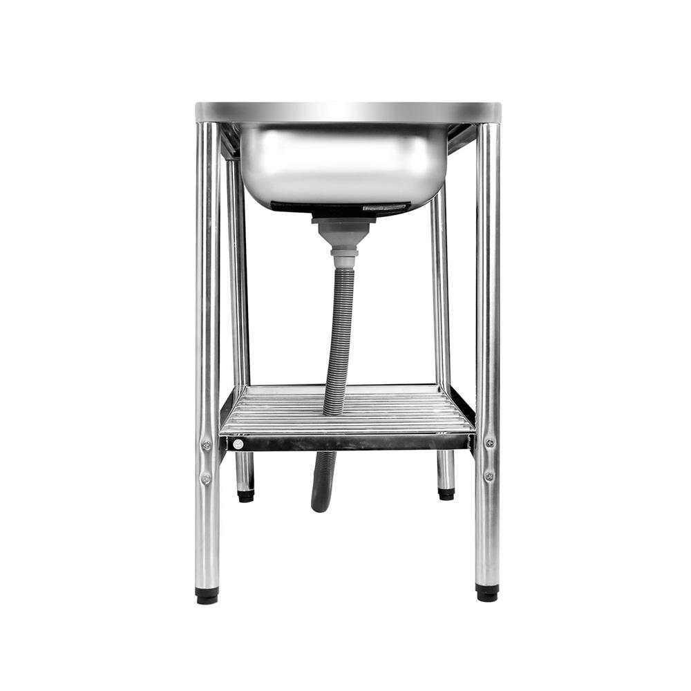 ซิงค์ขาตั้ง 1 หลุม 1 ที่พัก ADVANCED ASB 075MB สีเงิน