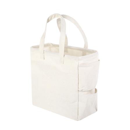 ถังผ้าเหลี่ยมหูหิ้ว PLIM SIMPLE SIZE S สีครีม