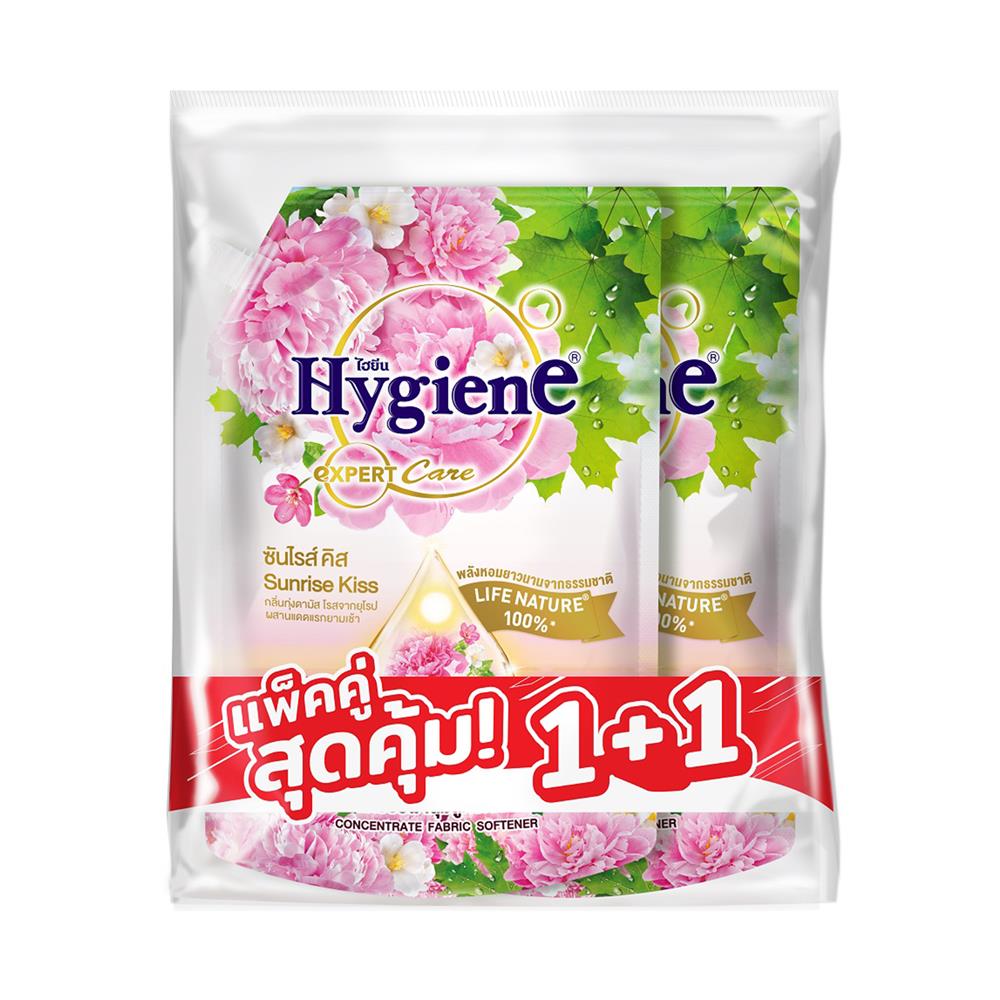 น้ำยาปรับผ้านุ่ม HYGIENE 1000 มล. ซันไรซ์คิส แพ็คคู่