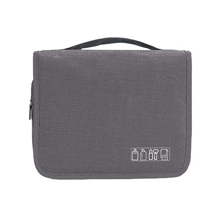 กระเป๋าอุปกรณ์อาบน้ำแบบฝาปิดด้านหน้า PLIM TRIP สีเทา_0