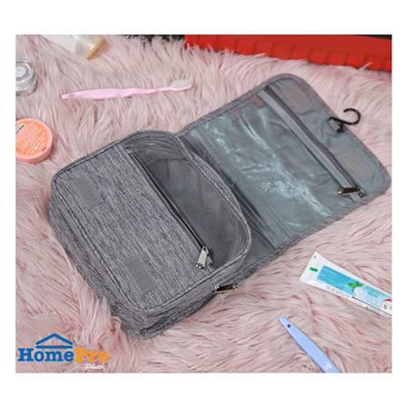 กระเป๋าอุปกรณ์อาบน้ำแบบฝาปิดด้านหน้า PLIM TRIP สีเทา_4