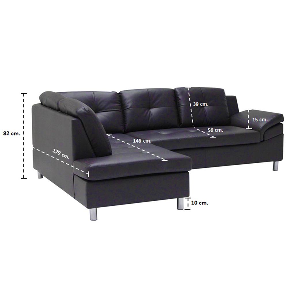 โซฟาเข้ามุมซ้าย KONCEPT TRUMBLE สีดาร์กช็อกโกแลต