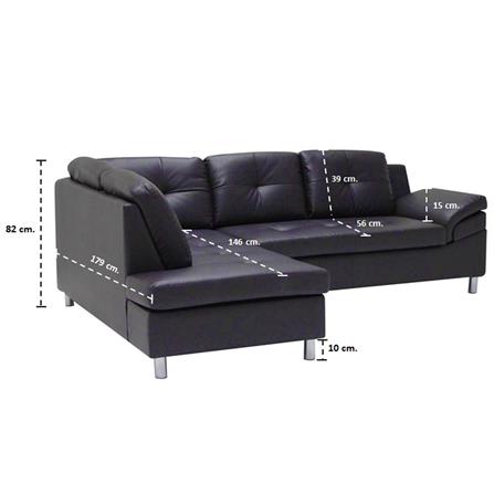 โซฟาเข้ามุมซ้าย KONCEPT TRUMBLE สีดาร์กช็อกโกแลต_3