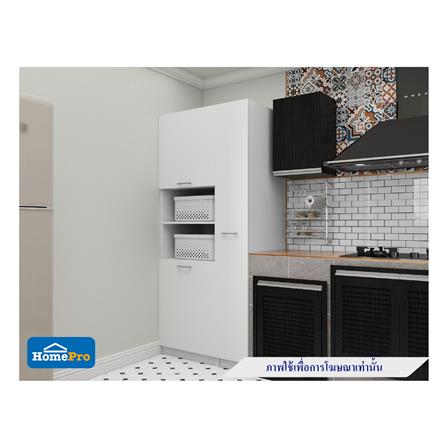 ตู้เสริมทรงสูงแบบมีชั้น CABIN KIN 60x205ซม. สีขาว_5