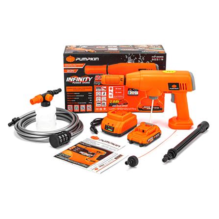 ปืนฉีดน้ำไร้สาย (พร้อมแบตเตอรี่) PUMPKIN INFINITY 50319 35 บาร์ 20 โวลต์_4