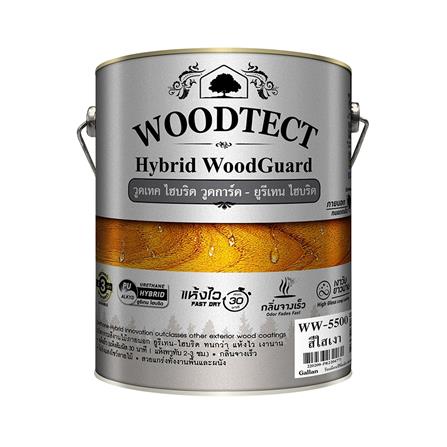 สีย้อมไม้ WOODTECT HYBRID WOODGUARD WW-5501 สีใส ด้าน 1/4 แกลลอน