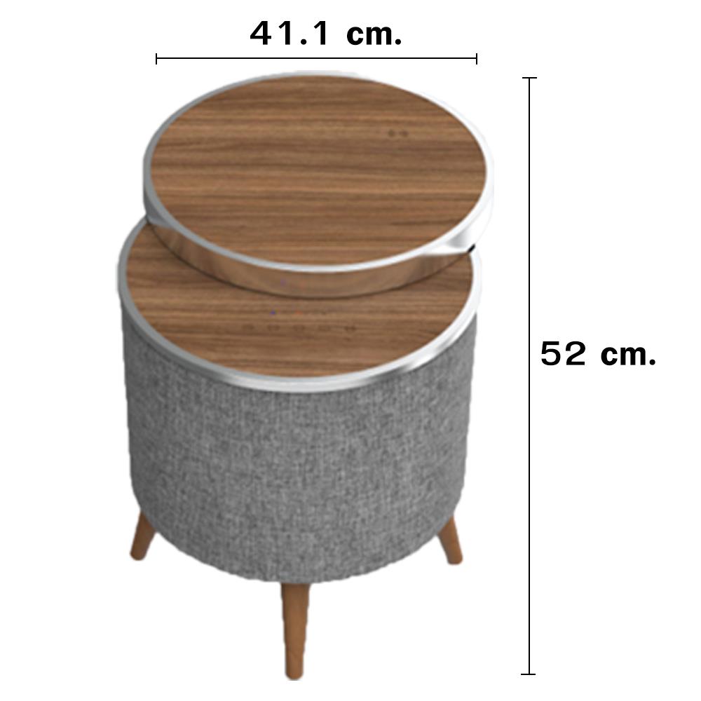 โต๊ะข้างอัจฉริยะ RAGGIO STC-420 สีวอลนัท