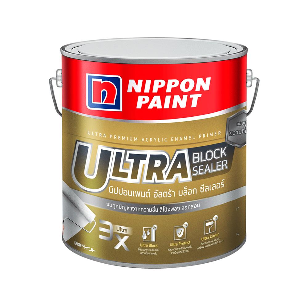 สีรองพื้นอเนกประสงค์ ชนิดเงา NIPPON PAINT ULTRA BLOCK SEALER PRIMER 1 แกลลอน