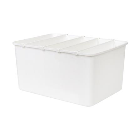 กล่องจัดเก็บผ้าแบ่งช่อง PLIM SIZE L สีขาว_0