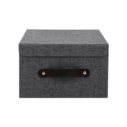 กล่องฝาเปิดผ้า S STACKO HOME 25x27x15.5 ซม. สีเทา_1