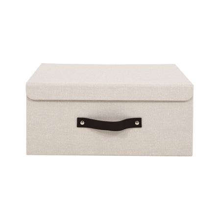 กล่องฝาเปิดผ้า M STACKO HOME 35x27x15.5 ซม. สีครีม_2