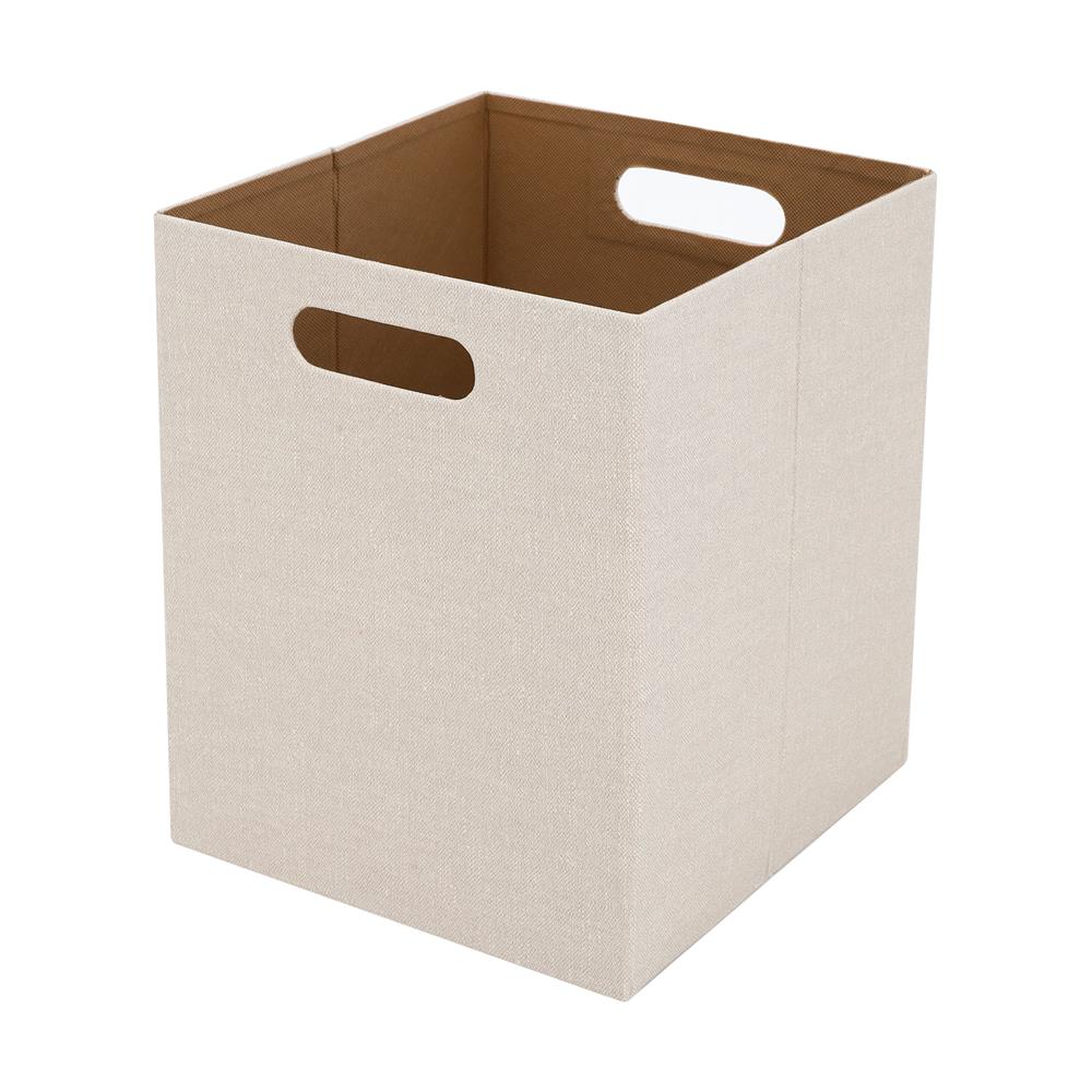 กล่องผ้าพับ STACKO HOME 25x27x31 ซม. ไซซ์ L สีครีม