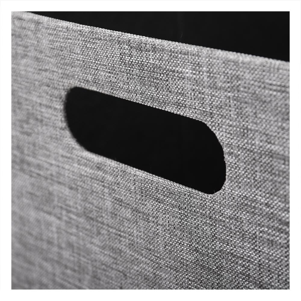 กล่องผ้าพับ STACKO HOME 25x27x31 ซม. ไซซ์ L สีเทา