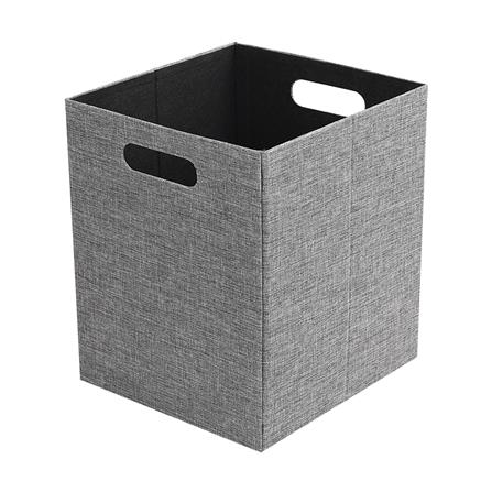 กล่องผ้าพับ STACKO HOME 25x27x31 ซม. ไซซ์ L สีเทา_0